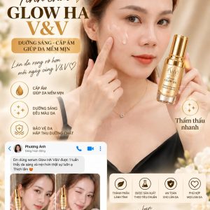 Glow HA Serum V&V-CĂNG BÓNG -MỜ LÃO HÓA